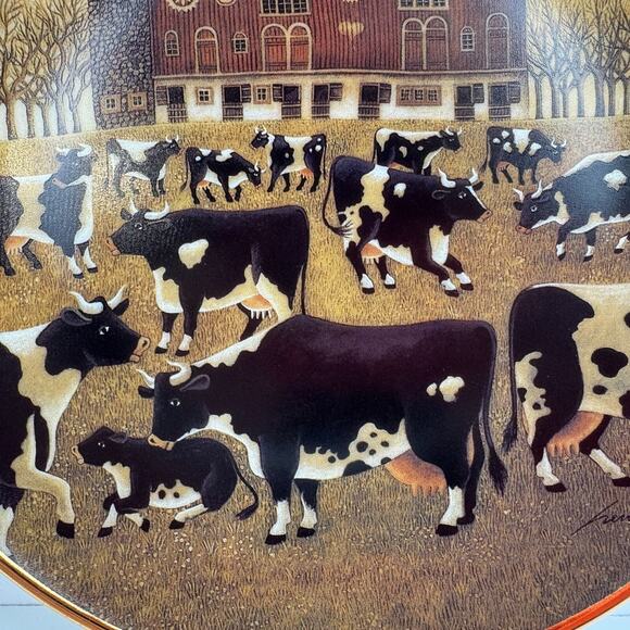 Spring Pasture Ltd Edition Plate Herrero American Folk Art Coll. Franklin Mint - Picture 2 of 7